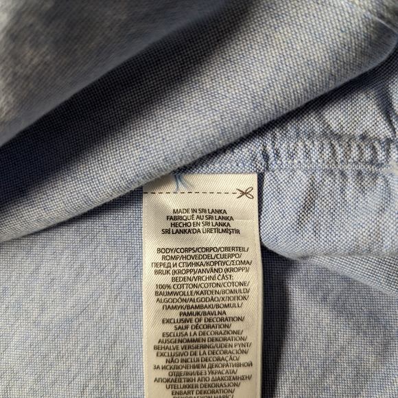 NEW- Polo Ralph Lauren Americana Flag Button Front Shirt Cotton Blue - Picture 5 of 9